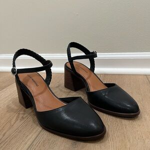 New!! Lucky Brand Black Leather Heels